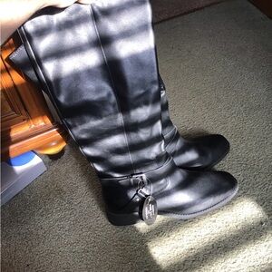 New Without Box Black Knee High Boots Size 11
